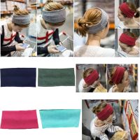 2022 New Sports Yoga Hairband Unisex Running Fitness Solid Color Cotton Hairband Elastic Headband Gym Head Bands