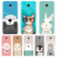 เคสโทรศัพท์สำหรับ Meizu M6 M6S M6T M5 M5C M5S M3 M3S M2 ซิลิโคนนุ่มหมูสีชมพูหมีแมวกลับสำหรับ Meizu M6 M5 M3 M2 หมายเหตุกรณี-ganekd