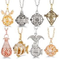 【hot】❦☁✿  Mexico Chime Music Necklace Perfume Diffuser Lockets Pregnancy Woman Caller Aromatherapy Pendant Jewelry