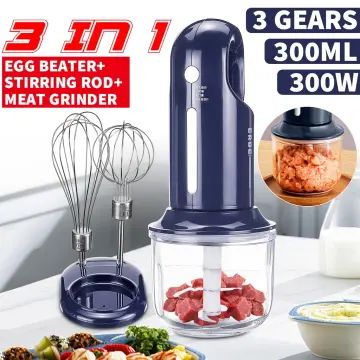 Electric Mixing Blender Handheld Kitchen Eggs Beater Meat Grinder