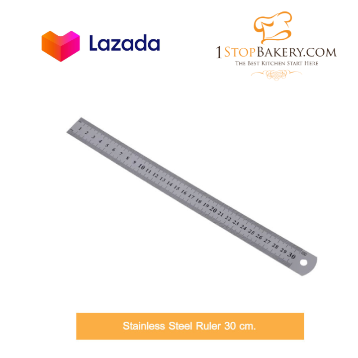 Stainless Steel Ruler 30 cm. / ไม้บรรทัด