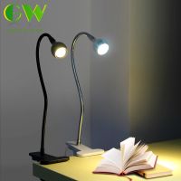 【 YUYANG Lighting 】โคมไฟโต๊ะเขียนหนังสือ LED ไฟอ่านหนังสือ,คลิปหนีบไฟ USB ไฟอ่านหนังสือข้างเตียงแบบยืดหยุ่นสำหรับห้องเรียนห้องนอนโคมไฟตารางเดินทาง