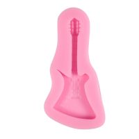 Cake Mold / Silicone Cooking Mold in the form of Guitar (Random Color)