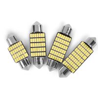 ‘；【。 NHAUTP 5Pcs Newest Pure White Festoon Lamp 31Mm 36Mm 39Mm 41Mm C5W LED Bulbs Car Interior Trunk/Dome/Reading Lights 6000K 12V