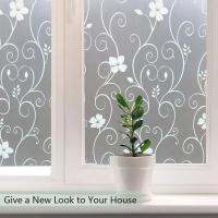 Anti-Static Blackout PVC Anti-Peeping Home Decor Self-Adhesive Frosted Film ฉนวนกันความร้อนกระจกหน้าต่างสติกเกอร์ Window