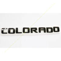 COLORADO สีดำด้าน ป้ายโลโก้ 3D ตัวอักษร ตัวนูน ขนาด 2.7 x 30 cm.