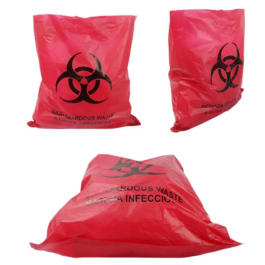 Biohazard Waste Disposal Bag 20'' x 24'' x 0.035mm 100pcs/pack