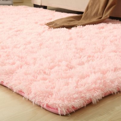 Carpet Dyeing Plush Soft Carpet Living Room Carpet Bedroom Non-slip Floor Mats Children Bedroom Mats