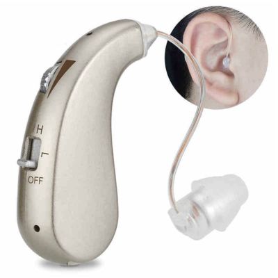 ZZOOI 1 Piece Hearing Aids Mini Rechargeable Ear Back Type Hearing Device Low Power Consumption Sound Amplifier Hearing Aids