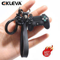 EKLEVA Creative Video ที่ถือเกมพวงกุญแจจอยสติ๊กจำลอง Key Chain แหวนจี้ผู้ชายผู้หญิงผู้ถือกุญแจคู่ Trinket ของขวัญ