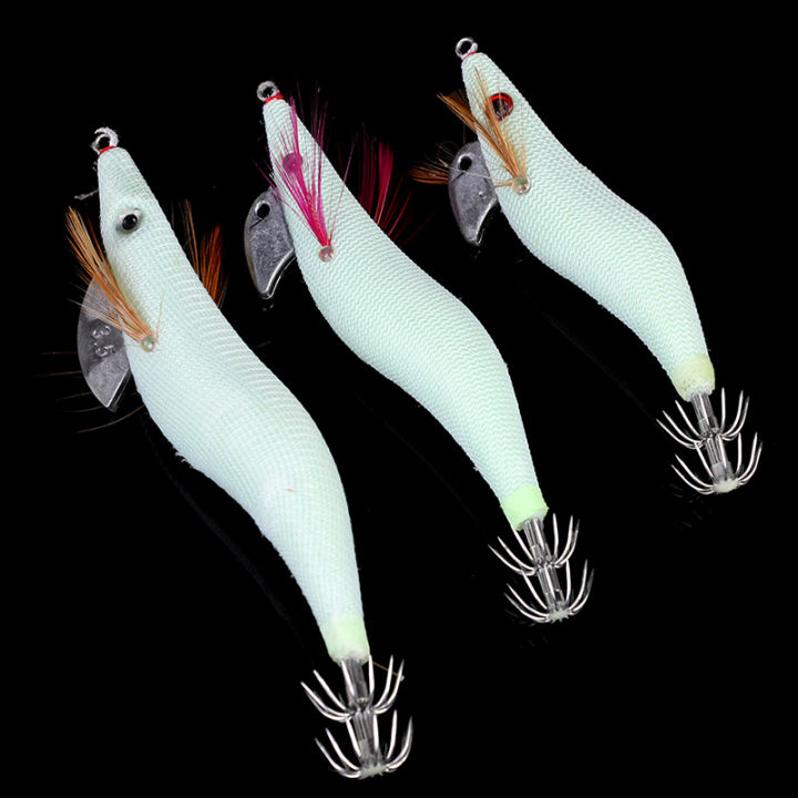 carmelun-ปลาหมึกเรืองแสงตกปลากุ้งไม้เรืองแสงพร้อมเหยื่อล่อปลาตะขอหมึกยักษ์หมึกกล้วยที่เคลื่อนไหวอย่างรวดเร็ว