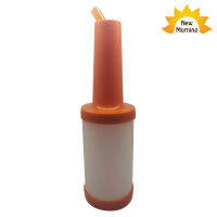 New Morning ขวดเทเครื่องดื่มสำหรับบาร์ Quart Size professional Pourer Bottle คอสีส้ม- Orange