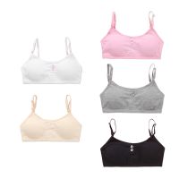 5PcLlot Young Girls Bra Cotton Training Bra Teenagers Lingerie Underwear 8-14Years