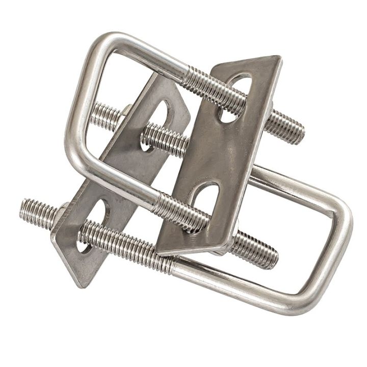 m6810-squa-bolt-304-stainless-steel-u-screw-square-clamp-square-pipe-clamp-right-angle-bolt-with-baffle-square-clamp-hw20-200mm