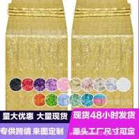 American style table flag solid color wedding sequin table flag wedding European style table flag stock wholesale table runner