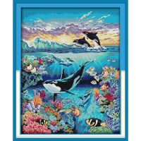 【CC】 Everlasting love Underwater world Chinese cross stitch kits Ecological  14CT and 11CT New store sales promotion