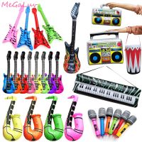 【DT】hot！ Inflatables Saxophone Microphone Balloons Children Birthday Music Concert Decorations Musical Instruments