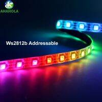 {Best-selling party decoration}เทป Ws2812b แถบไฟ Led Rgb ในตัว,1ม. 2ม. 3ม. 4ม. 5ม. 5โวลต์ Rgb 30ไฟ Led 60 144/เมตรเทปไฟที่อยู่กันน้ำ IP20 IP65 IP67