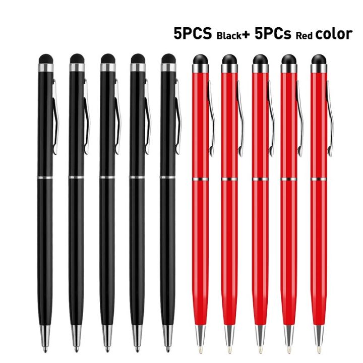 ปากกาสไตลัสสำหรับสมาร์ทโฟนแท็บเล็ต2-in-1หน้าจอรองรับแบบยูนิเวอร์แซลสัมผัสวาดเขียนดินสอสำหรับ