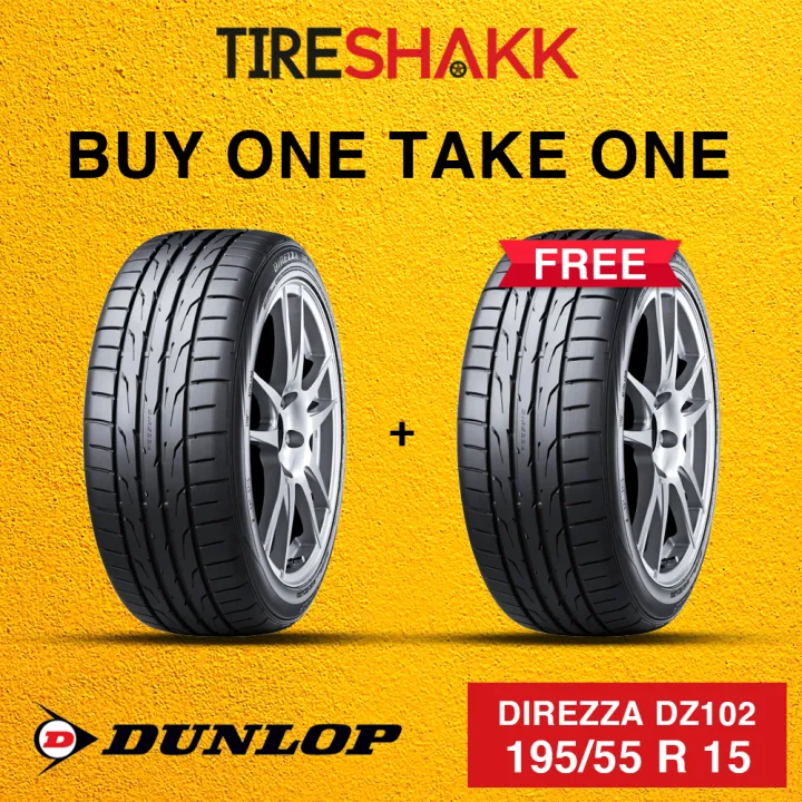 BUY ONE TAKE ONE 195/55 R 15 Dunlop Direzza DZ102 Passenger Car Tires