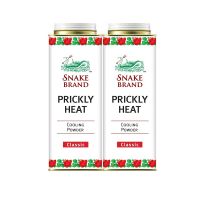 [ส่งฟรี!!!] ตรางู แป้งเย็น กลิ่นคลาสสิค 420 กรัม แพ็ค 2 กระป๋องSnake Brand Prickly Heat Cooling Powder Classic 420g x 2 Pcs