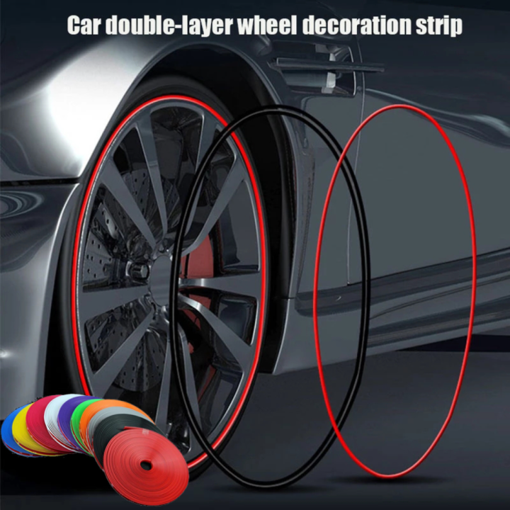 Universal Car Wheel Rim Protector Strip Tire Protect Guard Line Rim
