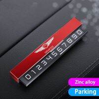 Suitable for Hyundai Genesis Sports car G80 G70 car hidden temporary parking card Metal alloy textured car phone number chuck