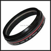 SLR เลนส์อะไหล่ซ่อมสำหรับ Canon EF 24-70มิลลิเมตร F 2.8L สีแดงแหวนสีแดงวงกลมหลอดสีแดงวงกลมเชลล์ฮู้ดเลนส์บาร์เรลอะไหล่