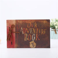 40 Pages Albums Book Album Photo Album for Slides Kraft Paper Sheets Card Adventure Book Photo Album DIY Scrapbook for Photos