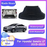 เสื่อท้ายรถสำหรับ Hyundai Sonata 7 LF 2015 ~ 2019พรมถาดเก็บของแผ่นปูพื้นกันน้ำเบาะ Error อุปกรณ์ตกแต่งภายใน