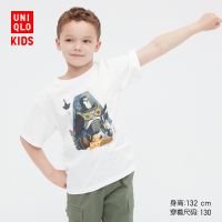 2023 newใหม่ Uniqlo UT เสื้อยืดแขนสั้น พิมพ์ลายแอนิเมชั่น Pixar สําหรับเด็กผู้ชาย และเด็กผู้หญิง 447282