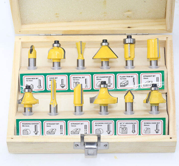 12pcs-milling-cutter-router-bit-set-8mm-wood-cutter-carbide-shank-mill-woodworking-trimming-engraving-carving-cutting-tools