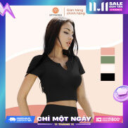 Áo bra thể thao nữ, tập gym yoga cao cấp AMI Medea đệm mút may cố định
