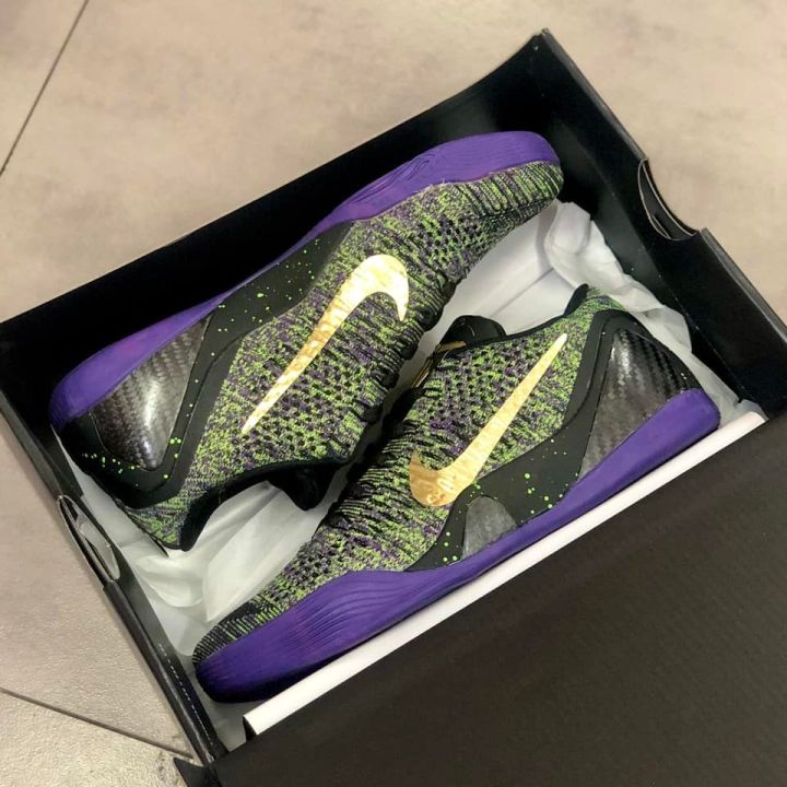 Kobe 9 Elite Black/Gold/Purple Sports Basketball Shoes For Men High Quality  Oem | Lazada Ph