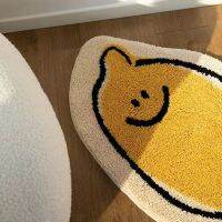 มะนาวเสื่อห้องน้ำ Tufting การ์ตูนผลไม้ Bathmat นุ่มพรมปูพื้นปุยพรมชั้นความปลอดภัย Pad บ้านประดับห้อง