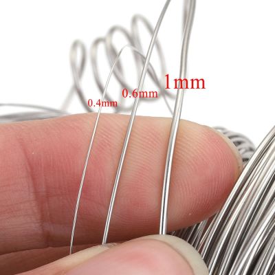 10M Stainless Steel Silver Color Wire Single Wire Beading Wire 0.3/0.4/0.5/0.6/0.8/1mm DIY Jewelry Making Finding Accessoires Headbands