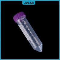 Sterile Centrifuge Tube 50 ML ห้องปฏิบัติการ Centrifugal Tube ตัวอย่าง EP Tube ฝาเกลียวสีม่วง Conical Bottom Clear DNase-RNase-Free