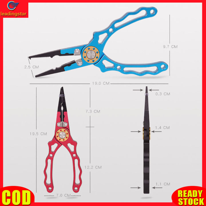 leadingstar-rc-authentic-multifunctional-fishing-pliers-fish-mouth-clip-hook-remover-separation-ring-fishing-tool-set-with-missing-rope