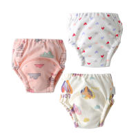 Baby Reusable Nappies Diapers Washable Cloth Diaper Children Traning Panties Potty Underwear Pants Waterproof Training Diapers