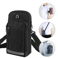 Outdoor Sports Running Waist Bag Arm Bags Cross Body Bag for Phone Money Keys Arm Package Bag with Headset Hole Running Arm Band