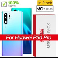 กระจกเหมาะสำหรับ Huawei P30 Pro เคสหลังฝาหลังปิดโทรศัพท์ฝาครอบด้านหลังพร้อมชิ้นส่วนซ่อมที่เลนส์กล้องถ่ายรูปและโลโก้