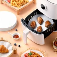 รัฐมนตรี ANOXIA22IA0ต้านทานความร้อน100ชิ้น/ถุงอบคุกกี้18-30ซม. หม้อทอด Air Fryer เครื่องมือทำขนมอบและซับในกระดาษรองอบกระดาษเสื่อนึ่งไม่ติดสำหรับหม้อทอด Air Fryer