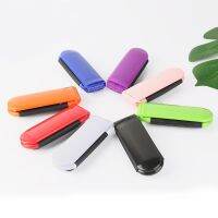 1 Pcs Air Bag Massage Folding Mirror Comb Portable Travel Folding Hair Brush with Mirror Compact Pocket Size Comb