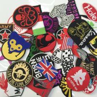 Aanywell patch 24 pcs various types of ixed random patches badges for clothing iron embroidered patch iron sew on patch sewing