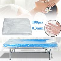 【hot】！ 100Pcs Spa Bed Sheets Disposable Massage Table Sheet Bedsheet Transparent Plastic Article