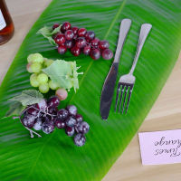 【cw】Table Banana Leaf Simulation Plant Wall Atmosphere Decoration Accessories Fruit Shop Table Mat Fake Plant Green Leaf Layout !