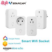 【Hot-Selling】 Noon Traders Vstarcam Wireless Smart Wifi Socket Plug Outlet ทำงานร่วมกับ Alexa Echo Google Home HomeKit Remote Control Timing On