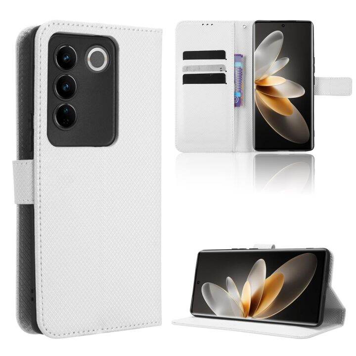 เคส-v27สำหรับ-vivo-เคสแท่นวางโทรศัพท์แบบฝาพับเคส-vivo-v27-pro-เคส-pu-หนังกลับแบบกระเป๋าสตางค์