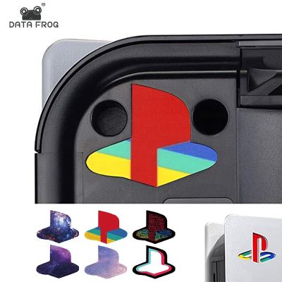 DATA FROG 6pcs Custom Vinyl Decal Skins for PS5 Console Logo Underlay Sticker For PS5 Console Disc Version amp; Digital Version