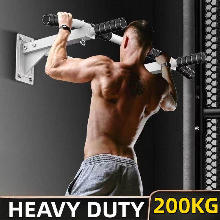 Heavy Duty Pull Up Bar Wall Mounted Pull-up Bar For Home Gym Fitness ...